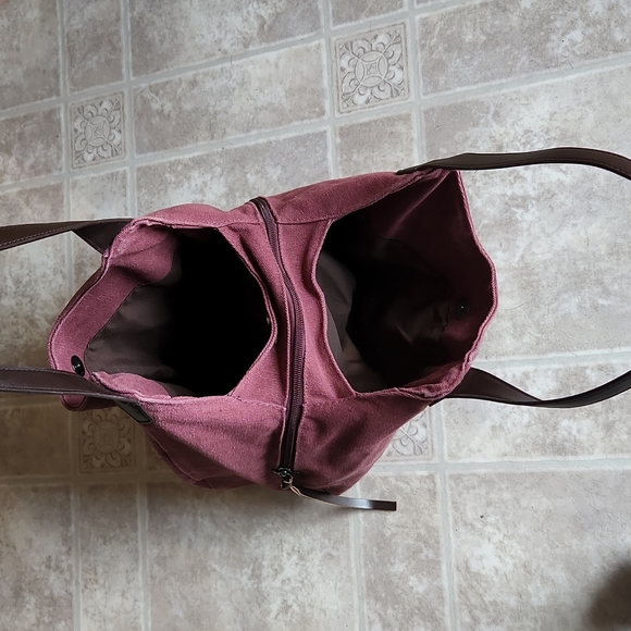 M+C canvas hobo handbag purse - Picture 4 of 7